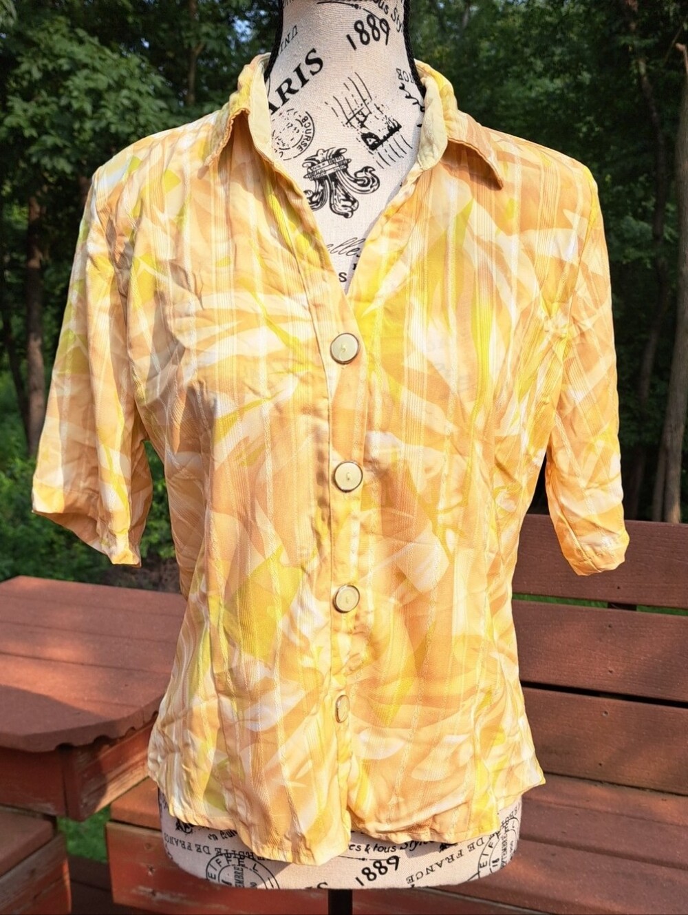 Vintage Paskel Yellow Blouse